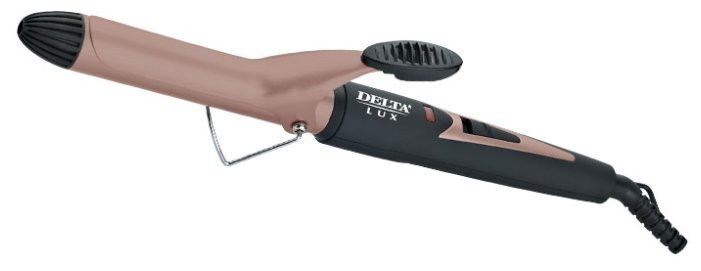 Прибор для укладки волос DELTA DL-0626 (щипцы) коричневый с черным