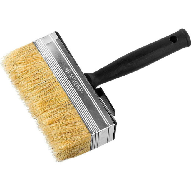 Комплект 2 шт, Кисть-макловица ЗУБР "ОПТИМА", светлая щетина, пластмассовый корпус, 40х140мм, 01802-14