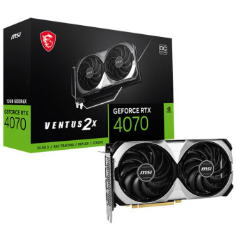 Видеокарта MSI Ventus nVidia RTX 4070 12288 21000 192 RTL (RTX 4070 VENTUS 2X 12G OC)