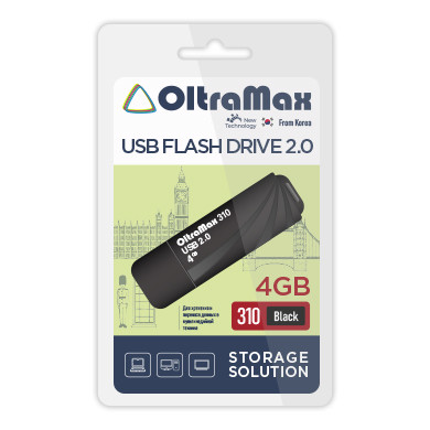USB флэш-накопитель OLTRAMAX OM-4GB-310-Black