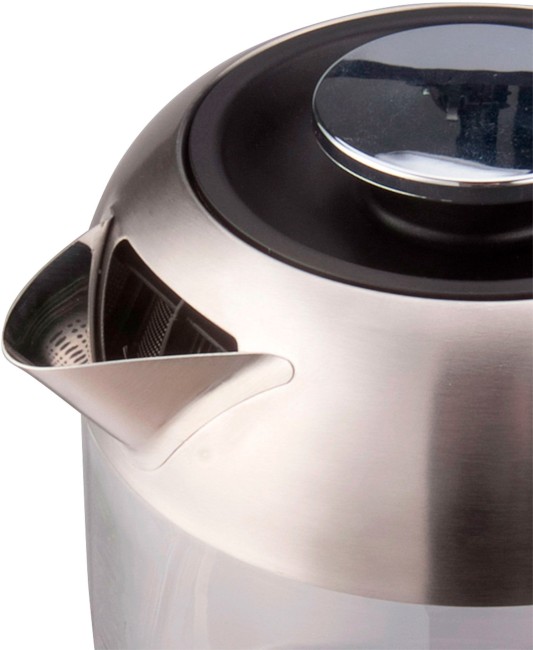 Чайник электрический Hyundai HYK-G4034 1.8л. 2200Вт черный/прозрачный (корпус: стекло)