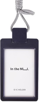 Бейдж Deli NS126BLACK Nusign 108х67мм вертикальный черный шнур