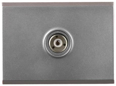 Телевизионная розетка СВЕТОЗАР Эффект без вставки и рамки SV-54415-SM