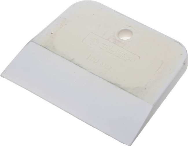 Шпатель ЗУБР "Мастер" резиновый, белый, 1шт, 100мм,1016-100_z01