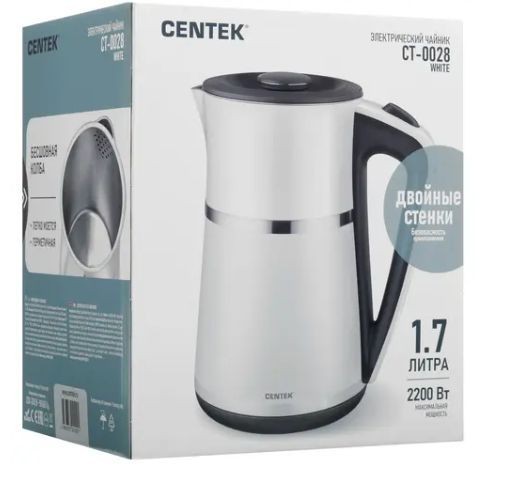 Чайник CENTEK CT-0028 White
