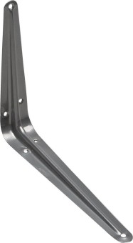 Уголок-кронштейн STAYER "MASTER", 200х150мм, серый, 37403-2