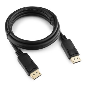 Кабель DisplayPort Cablexpert CC-DP2-6, v1.2, 1.8м, 20M/20M, черный, экран, пакет RTL 100