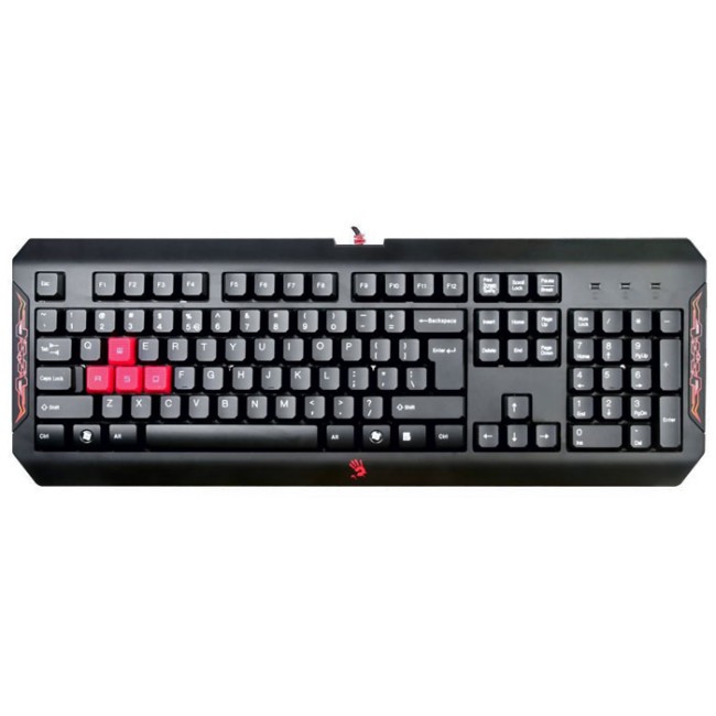 Клавиатура A4 Bloody Q100 черный USB Multimedia for gamer