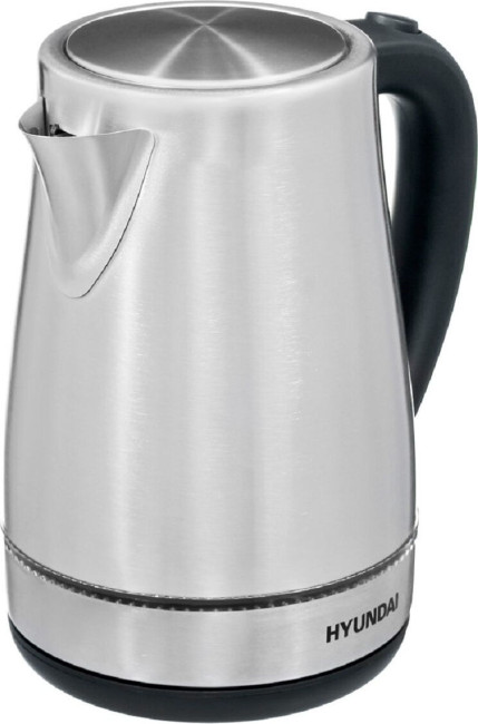 Чайник электрический Hyundai HYK-S3020 1.7л. 2200Вт серебристый матовый/черный (корпус: металл)