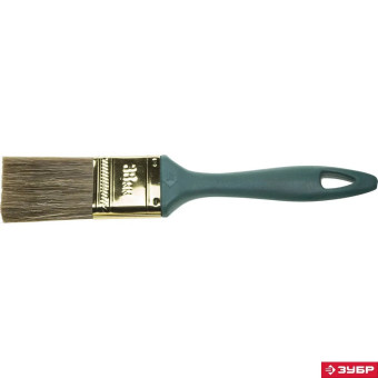 Кисть ЗУБР "КП-14" плоская, смешанная щетина, пластмассовая рукоятка, 38мм