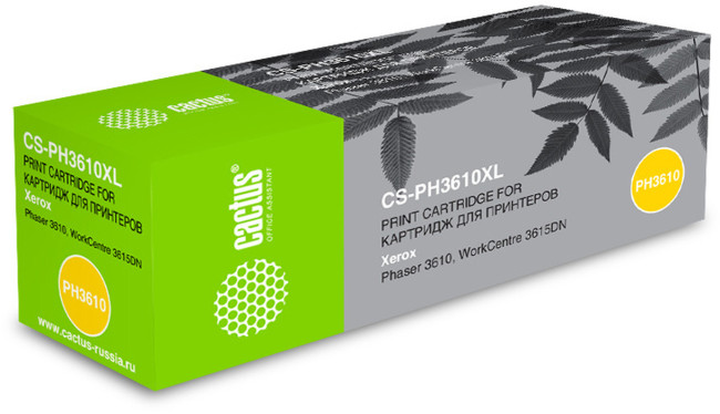 Картридж лазерный Cactus CS-PH3610XL 106R02732 черный (25300стр.) для Xerox Ph 3610/WC 3615DN