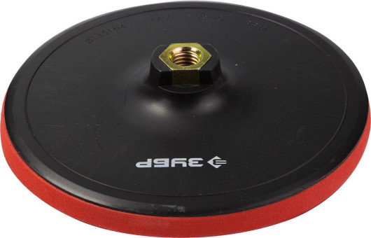 Тарелка опорная для УШМЗУБР 180 мм, М14, на липучке, пластиковая, 35782-180