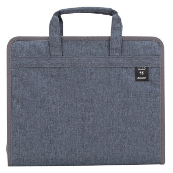 Папка-портфель Deli 72560 13 отдел. A4 текстиль ассорти