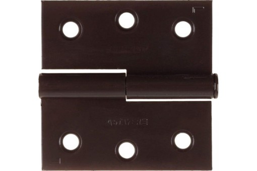 Карточная петля STAYER 75x75x2.4 мм разъемная левая цвет коричневый 37613-75-3L