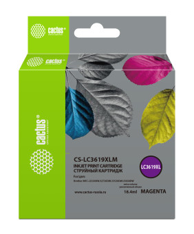 Картридж струйный Cactus CS-LC3619XLM пурпурный (18.4мл) для Brother MFC-J2330DW/J2730DW/J3530DW/J39