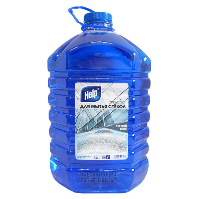 Средство для стекол и зеркал HELP Свежий озон 5 л