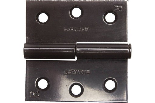 Карточная петля STAYER 75x75x2.4 мм разъемная правая цвет коричневый 37613-75-3R