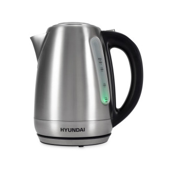 Чайник электрический Hyundai HYK-S8408 1.7л. 2200Вт серебристый матовый/черный (корпус: нержавеющая сталь)