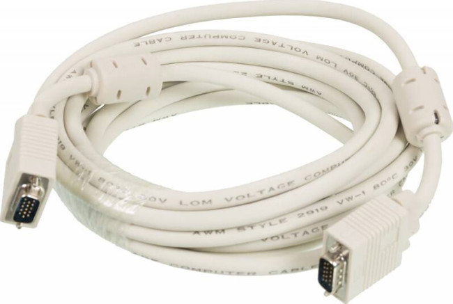 Кабель Ningbo CAB016S VGA (m) VGA (m) 5м феррит.кольца серый Кабель Ningbo CAB016S VGA (m) VGA (m) 5м феррит.кольца серый