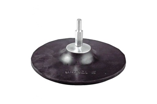 Тарелка опорная ТЕВТОН 125мм, резиновая с шестигранным хвостовиком для дрели 3579-125