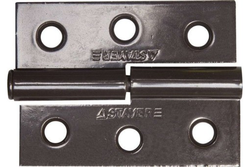 Карточная петля STAYER 65x48x2.0 мм разъемная левая цвет коричневый 37613-65-3L