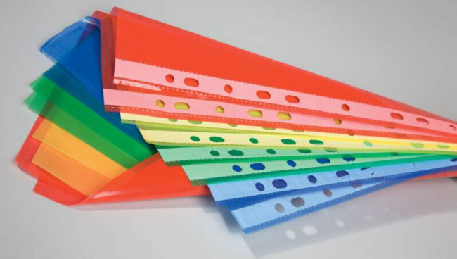 Папка-вкладыш Бюрократ Премиум -013ЬLUE синий глянцевые А4+ 30мкм (упак.:50шт)