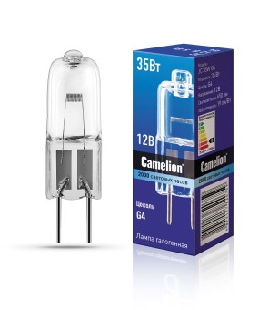 CAMELION JC 35W G4 (Эл.лампа галоген.без рефлектора, 12V, 2000 часов)