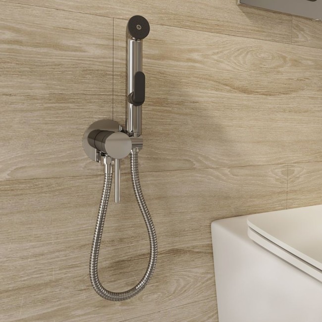 Гигиенический душ со смесителем Milardo, 001SBR0M08, серый металлик Гигиенический душ со смесителем Milardo, 001SBR0M08, серый металлик