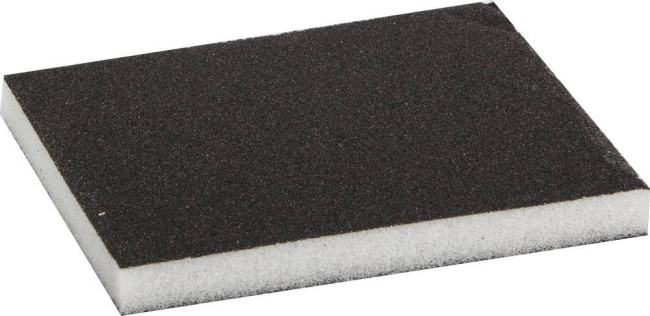 Губка шлифовальная ЗУБР 100х68х26мм, Р120, двухсторонняя, мягкий поролон, 35614-120