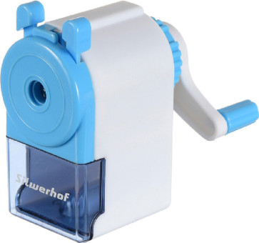 Точилка для карандашей механическая Silwerhof 192008 Солнечная коллекция 1 отверстие голубой