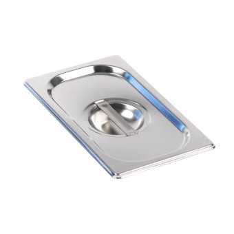 Крышка для гастроемкости LUXSTAHL из нерж.стали, GN 1 4 , (га38)