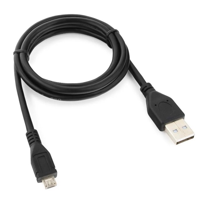 Кабель USB 2.0 Pro Cablexpert CCP-mUSB2-AMBM-1M AM/microBM 5P, 1м, экран, черный, пакет