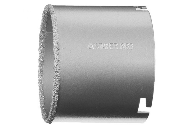 Коронка кольцевая, карбид-вольфрамовая крошка, STAYER D 67 мм, L - 55 мм, 33345-67
