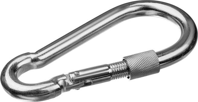 Карабин с предохранительной гайкой ЗУБР DIN 5299D 10 мм 1 шт. 304556-10