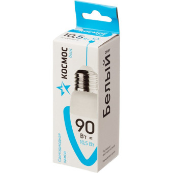 Лампа светодиодная КОСМОС BASIC CN 10.5W 220V E27 4500K