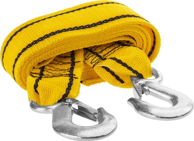 Трос буксировочный STAYER STANDARD, 2 крюка, сумка, 4м, 5т,61207-5.0