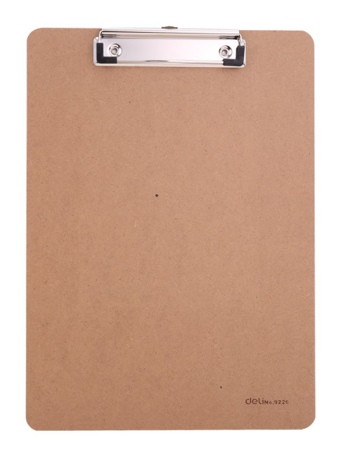 Папка клип-борд Deli E9226 A4 древесная плита бежевый Папка клип-борд Deli E9226 A4 древесная плита бежевый