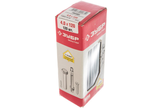 Гвозди строительные оцинкованные, ГОСТ 4028-63, 120 х 4.0 мм, 1 кг., ЗУБР