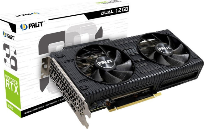 Видеокарта Palit GeForce RTX 3060 12 ГБ (NE63060T19K9-190AD)