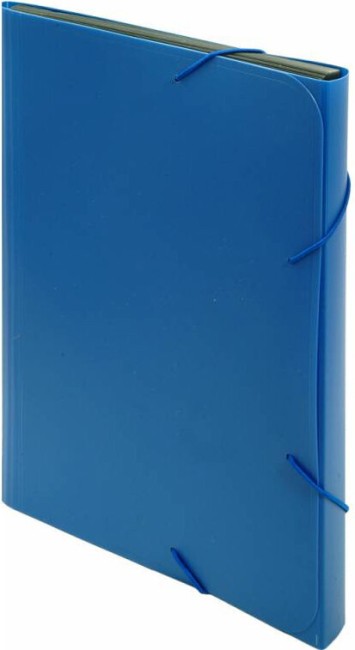 Портфель Бюрократ -BPR6BLUE 6 отдел. A4 пластик 0.7мм синий