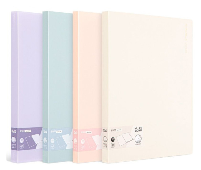 Папка с 30 прозр.вклад. Deli NS197 A4 полипропилен ассорти Папка с 30 прозр.вклад. Deli NS197 A4 полипропилен ассорти