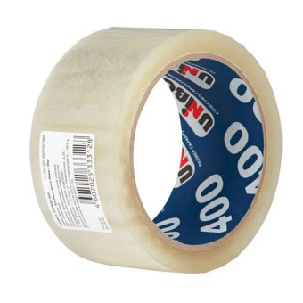 Клейкая лента упаковочная Unibob 400 31245 прозрачная шир.48мм дл.66м 40мкм полипропилен