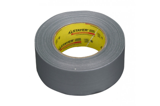 Армированная лента серебристая STAYER 48 мм 25 м 12080-50-25