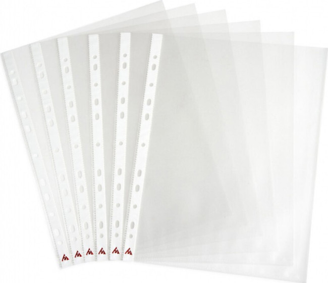 Папка-вкладыш Бюрократ СуперЛюкс -060GSLUX глянцевые А4+ 60мкм (упак.:100шт)