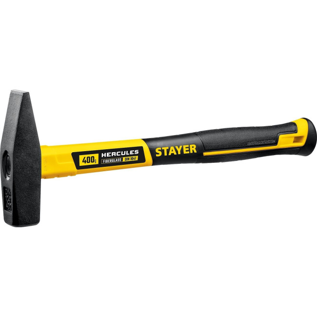 STAYER 400 г, с фиберглассовой рукояткой, молоток слесарный 20050-04_z02