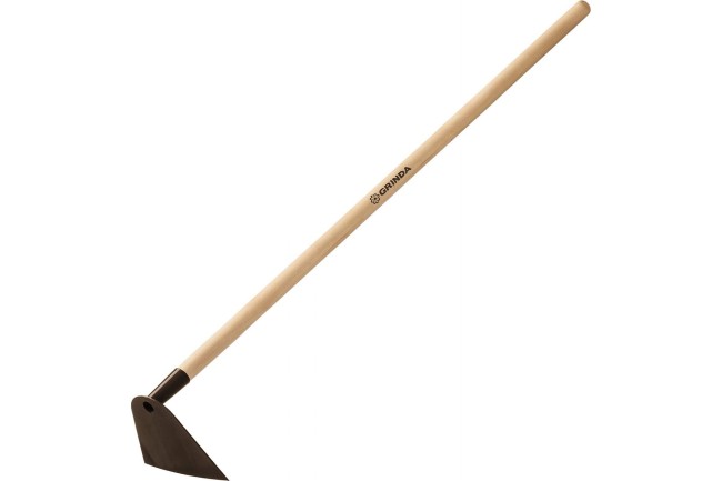 Трапецевидная мотыга с деревянным черенком GRINDA 190 мм 39597