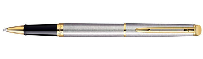Ручка роллер Waterman Hemisphere (CWS0920350) Steel GT F черн. черн. подар.кор.