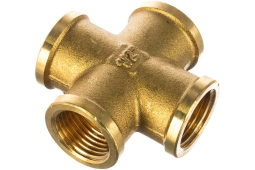 Крестовина GENERAL FITTINGS г/г/г/г 1/2" латунь 51049-1/2
