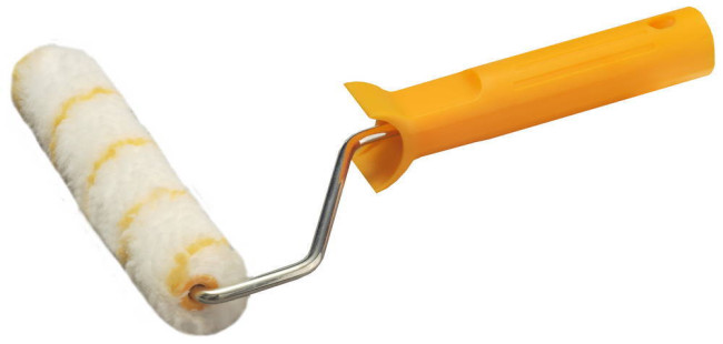 Мини-валик GIRPAINT ПОЛИАКРИЛ малярный в сборе, ворс 10мм, бюгель 6мм, 15х160мм, STAYER Master,03-0509-16_z01